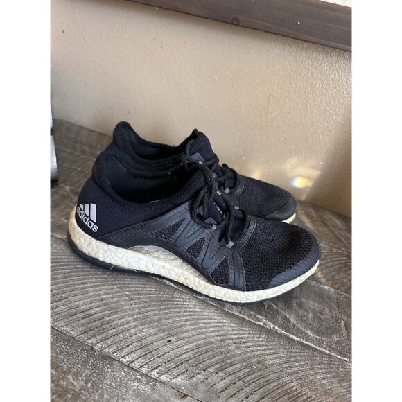 Adidas Pure Boost X Women's Running Shoes Black BB4967 Size 8 - Picture 3 of 5